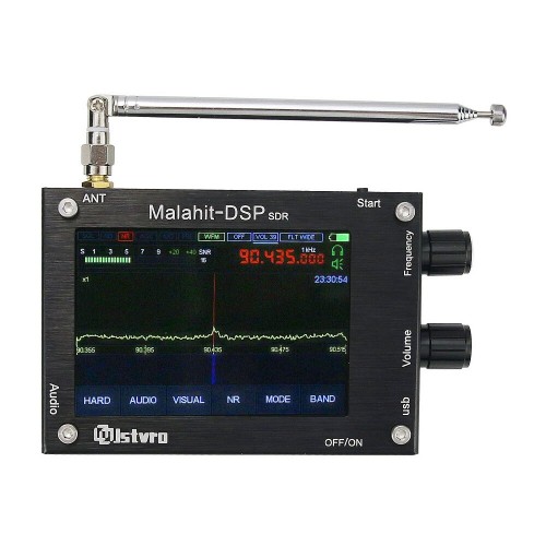 50KHz  2GHz 3 5Inch LED Receiver Malahit SDR DSP Software Radio Registered Edition Radio Bulit  in Speaker